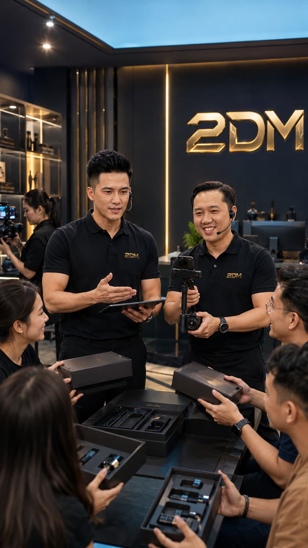 Giảng viên 2DM trao bộ kit cho học viên