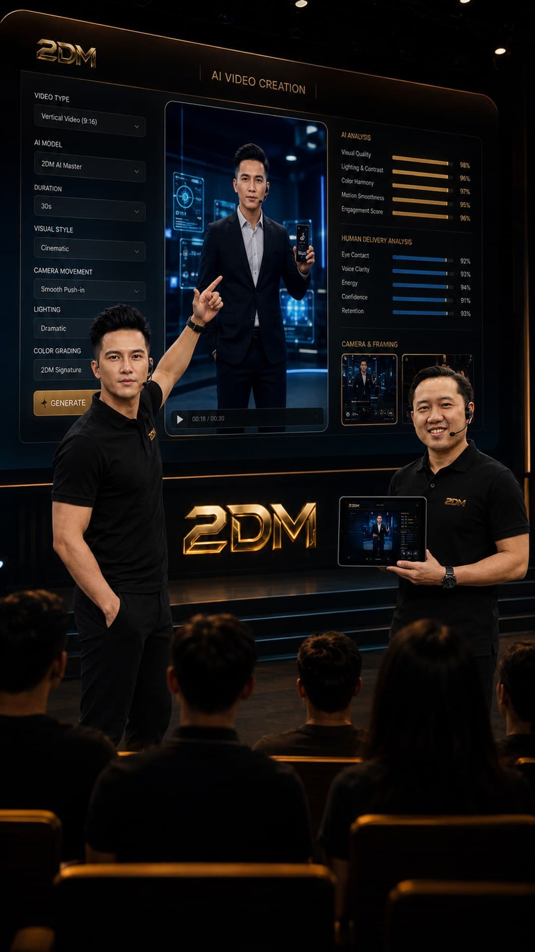 Hai giảng viên 2DM đánh giá video AI