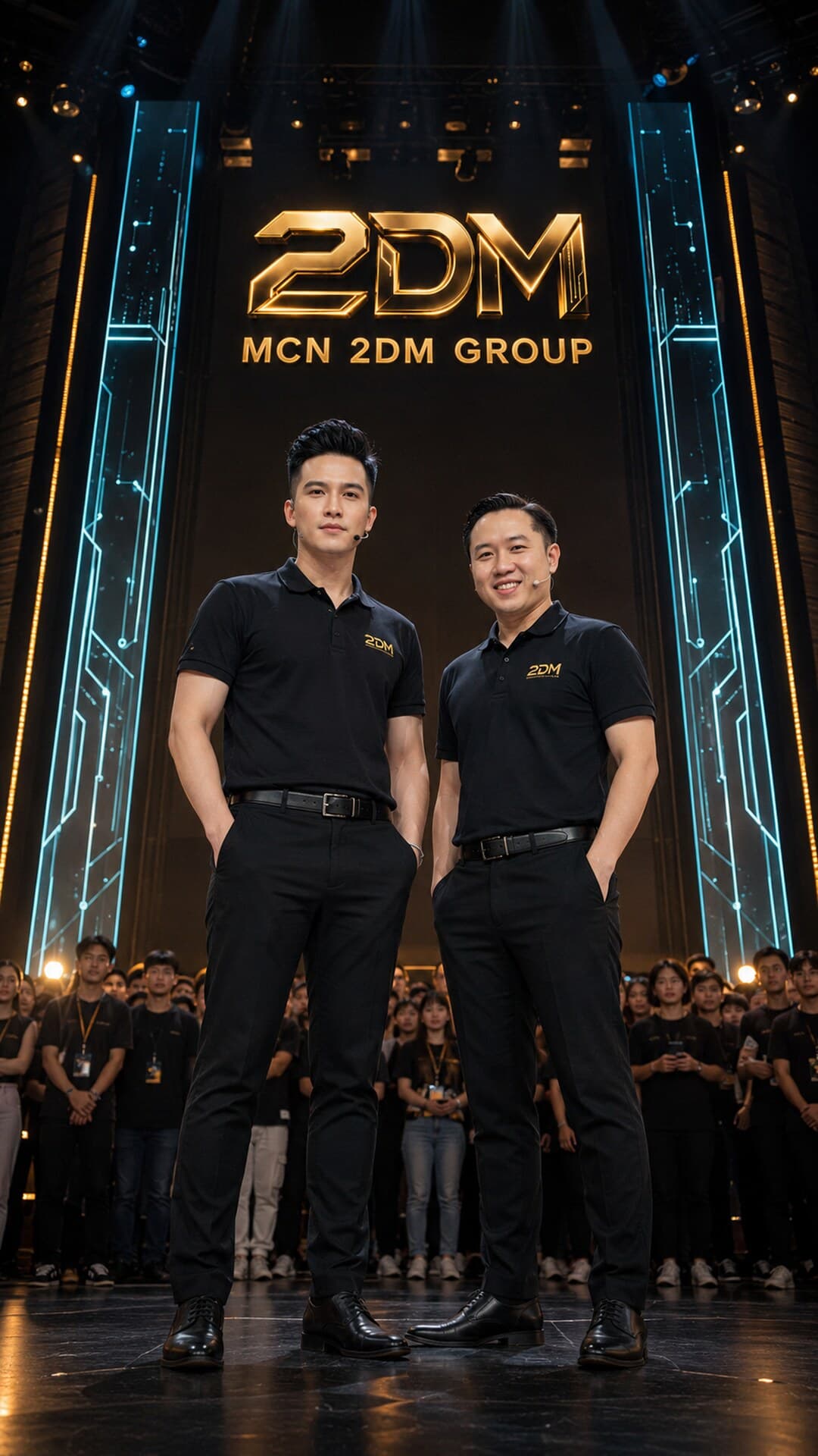 Khai mạc trên sân khấu