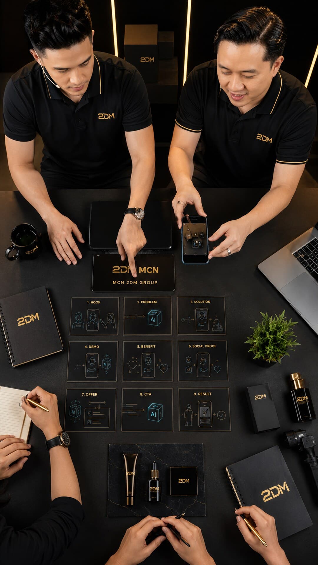 Bàn chiến lược nhìn từ trên