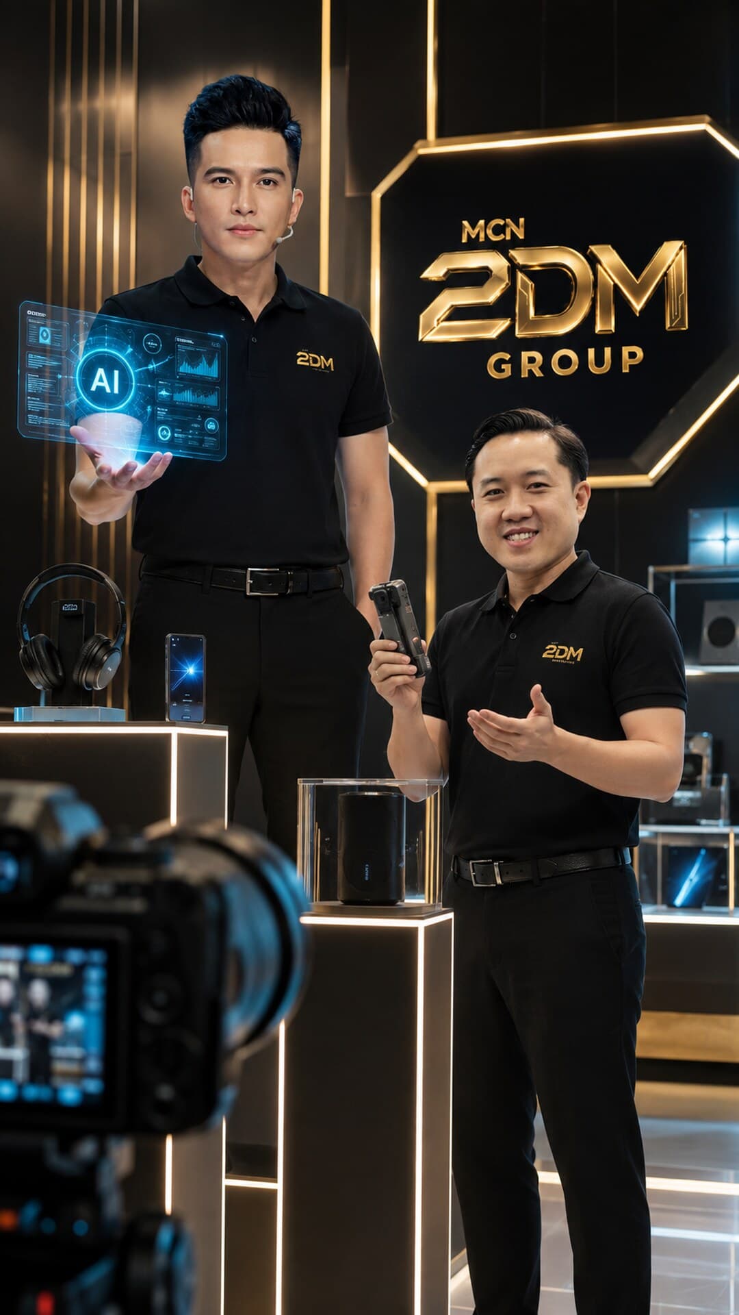 Bục trưng bày ngành điện tử