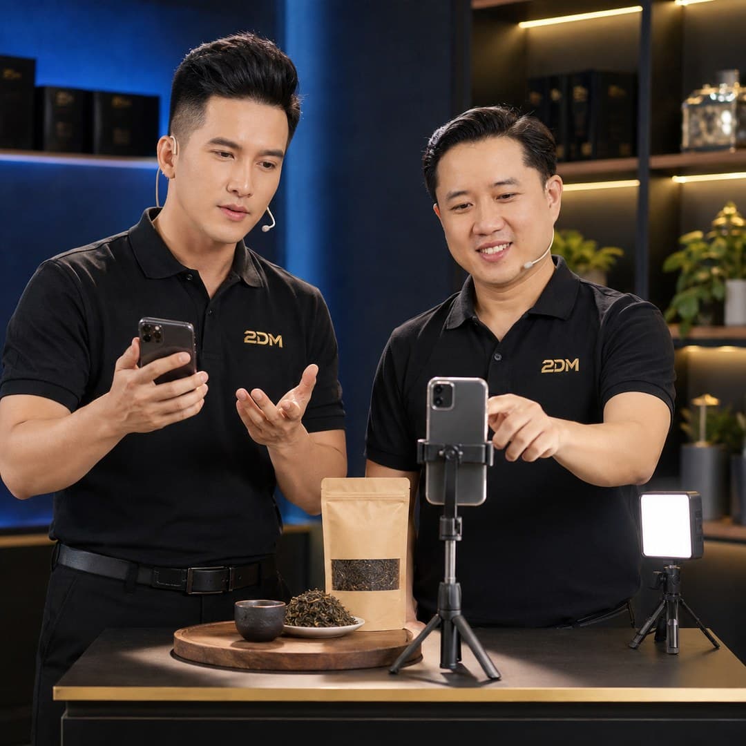 Huấn luyện bán trà bằng smartphone