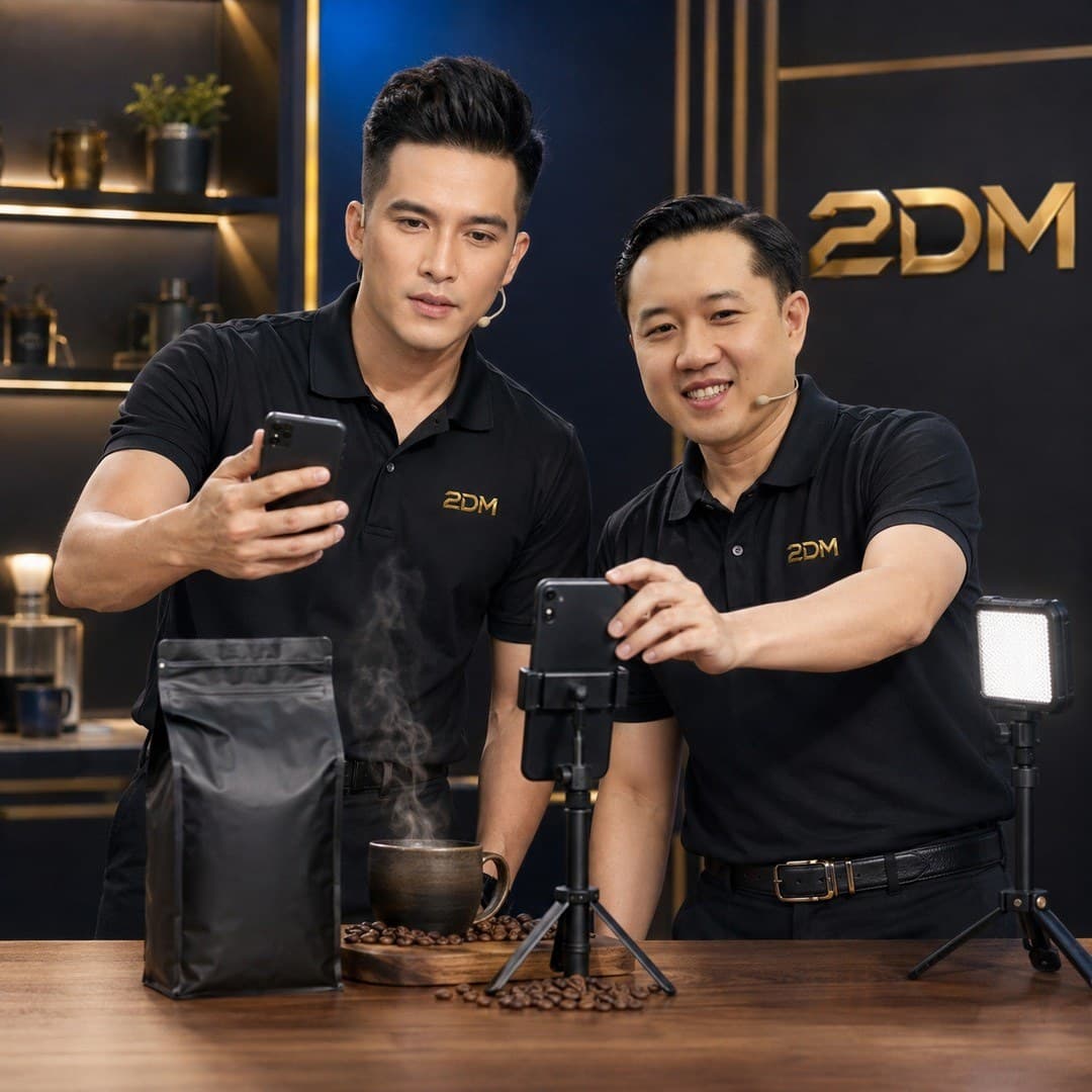Huấn luyện quay video bán cà phê