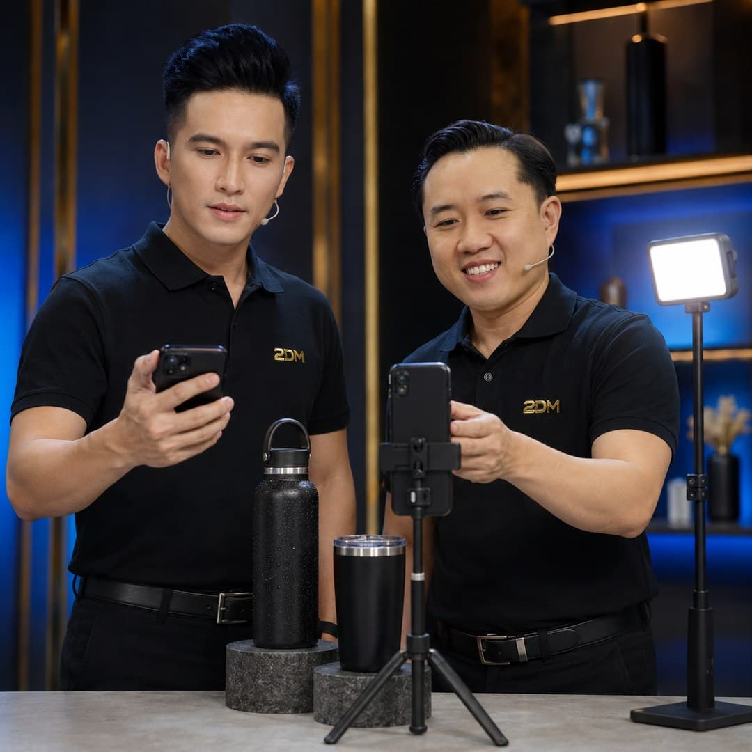 Hướng dẫn quay video bán bình nước