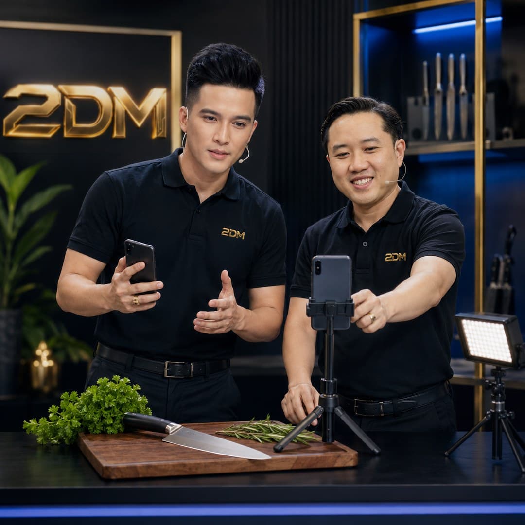 Đào tạo quay video bán dao bếp
