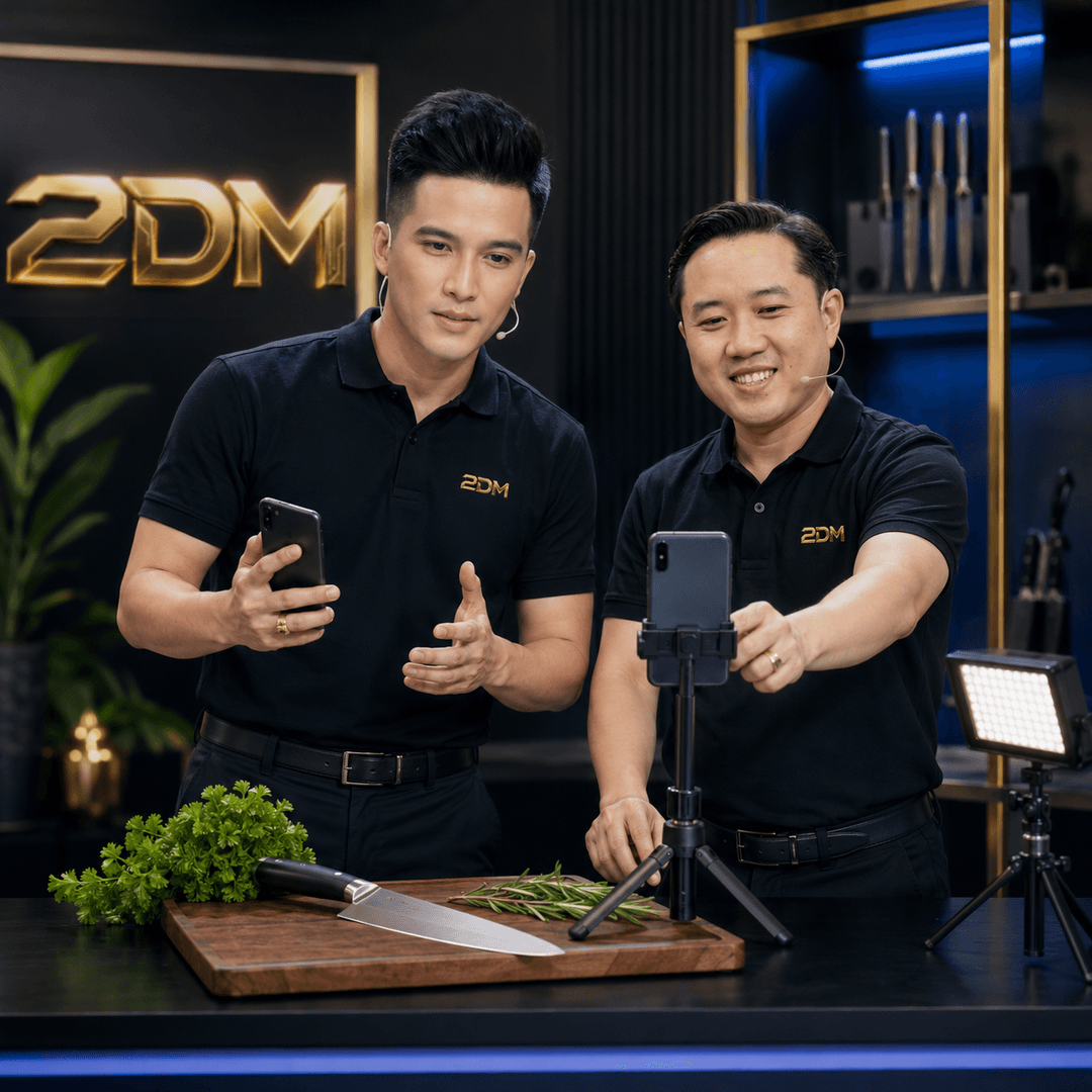 Đào tạo quay video bán dao bếp