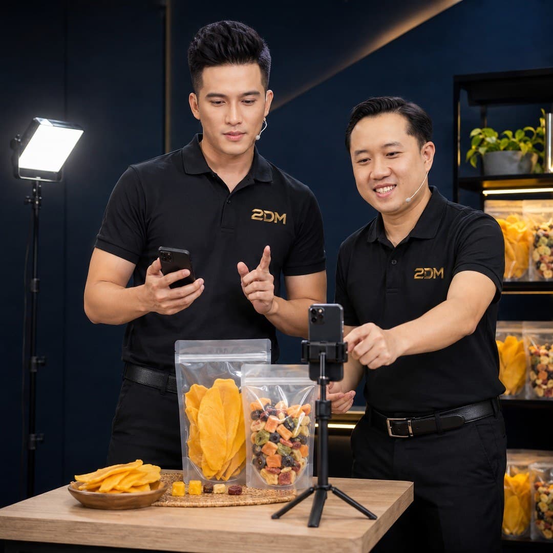 Đào tạo quay video trái cây sấy