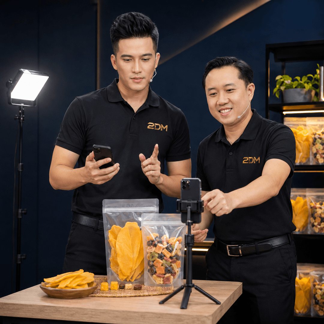 Đào tạo quay video bán trái cây sấy