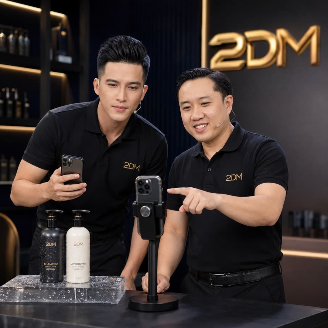 Đào tạo quay video bán dầu gội và dầu xả