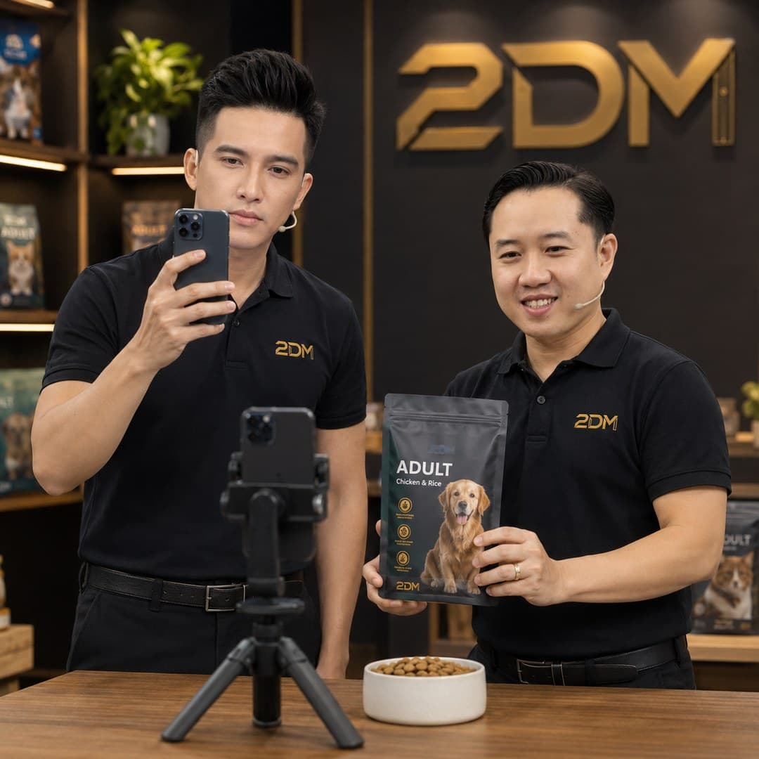 Đào tạo quay video bán thức ăn thú cưng