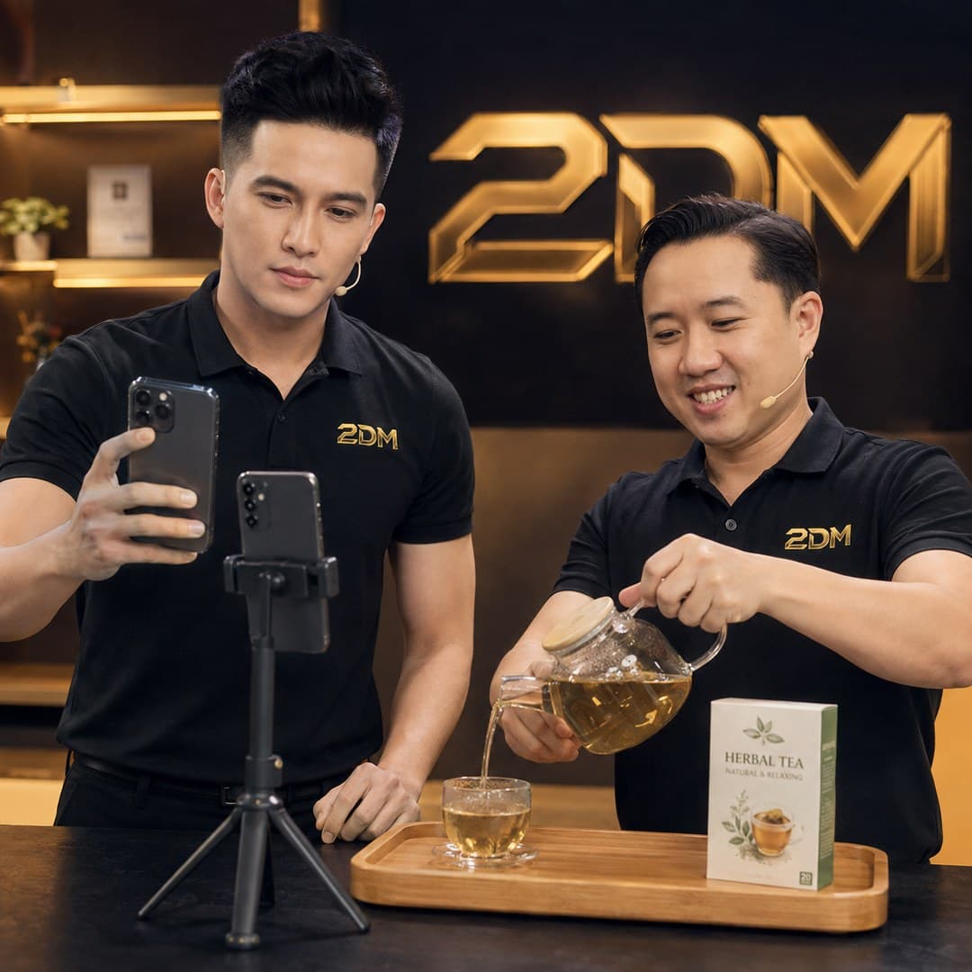 Đào tạo quay video bán trà thảo mộc
