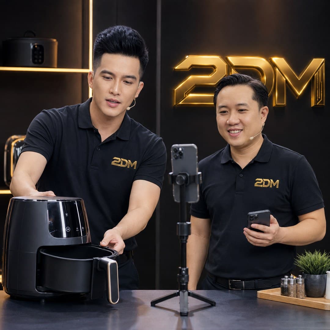 Đào tạo quay video bán nồi chiên không dầu